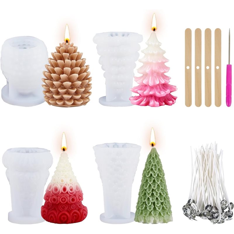 Xmas Candle Making - 【ALLOWANCE】Christmas Tree For Candle Making, Mold