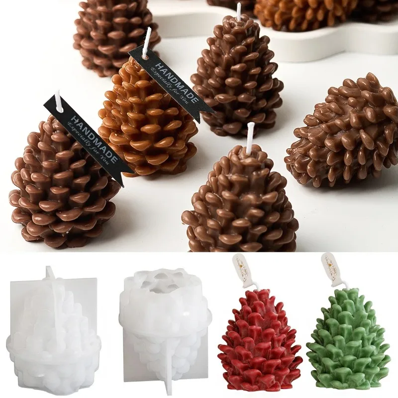 Candle Making Books For Beginners - DIY 3D Pine Cone Silicone Candle