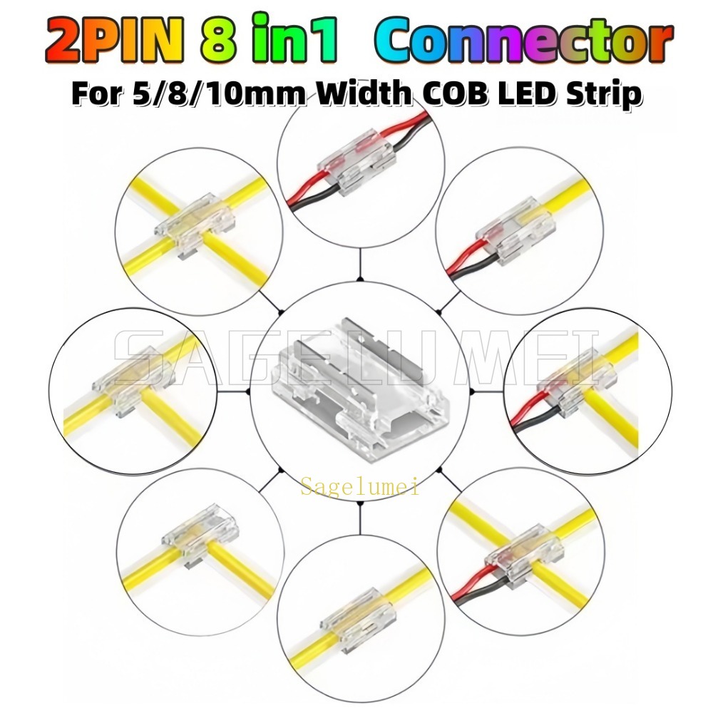 Candle X - 8-in-1 2pin COB LED Strip Connector