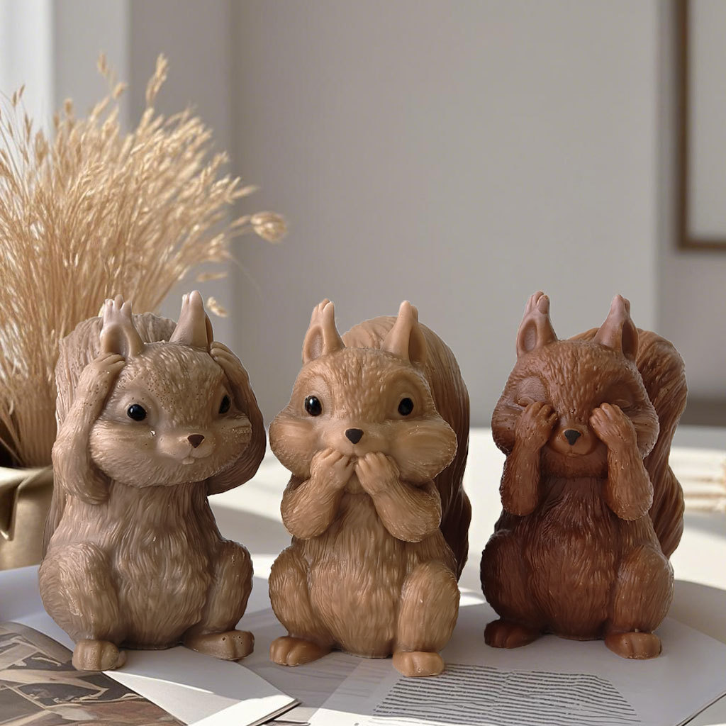 Candle Making Books For Beginners - DIY Squirrel Silicone Candle Mold Handmade