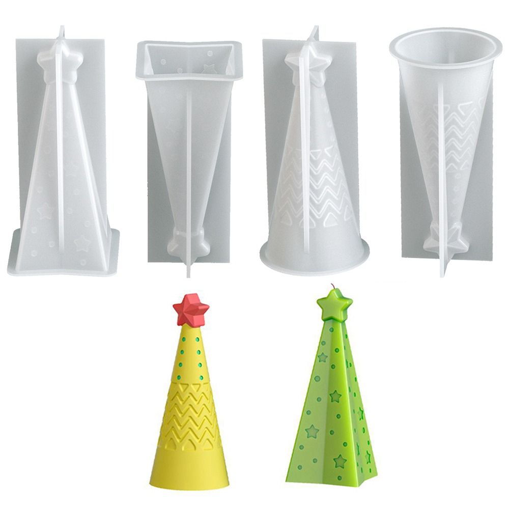 Candle Making Kit Xmas - New Silicone Christmas Cone Candle Mold