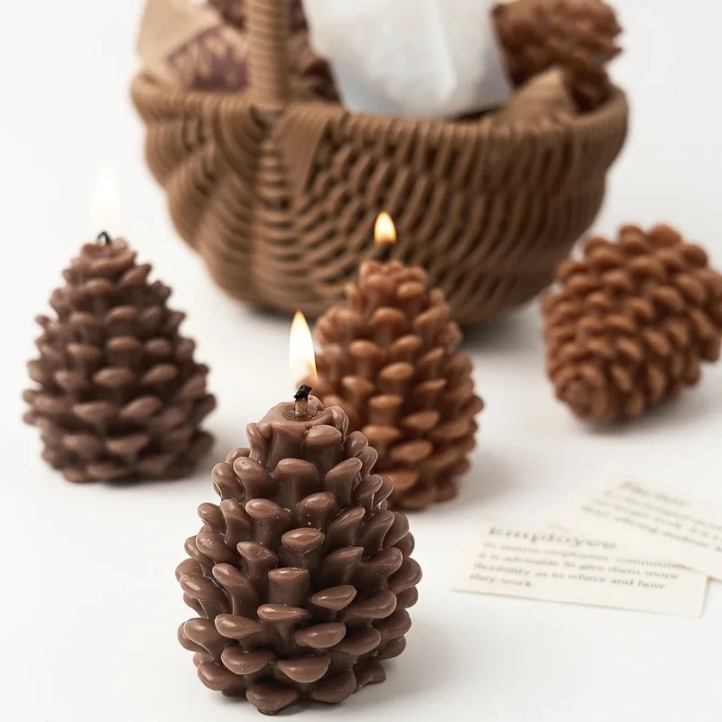 DIY 3D Pine Cone Silicone Cand - огляд і ціна Candle Making Books For Beginners