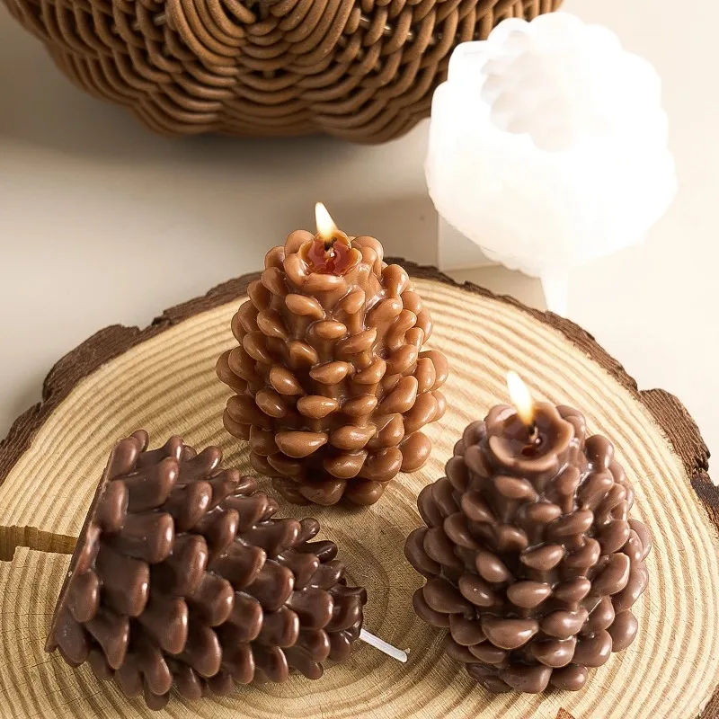 DIY 3D Pine Cone Silicone Cand - огляд і ціна Candle Making Books For Beginners