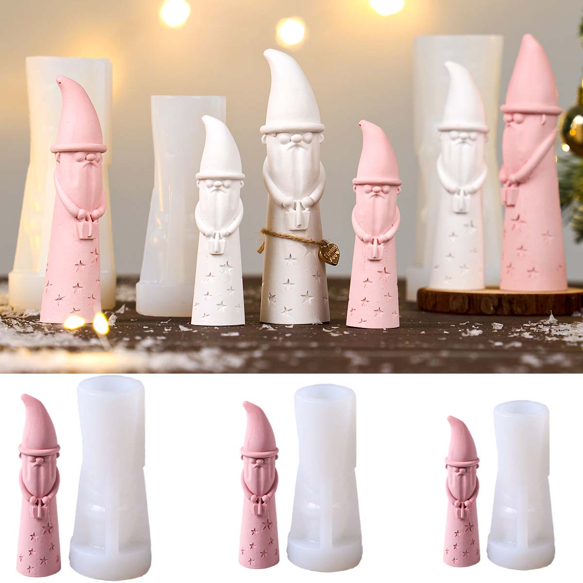 Christmas Ornament Gnome Silic - огляд і ціна Xmas Candle Making
