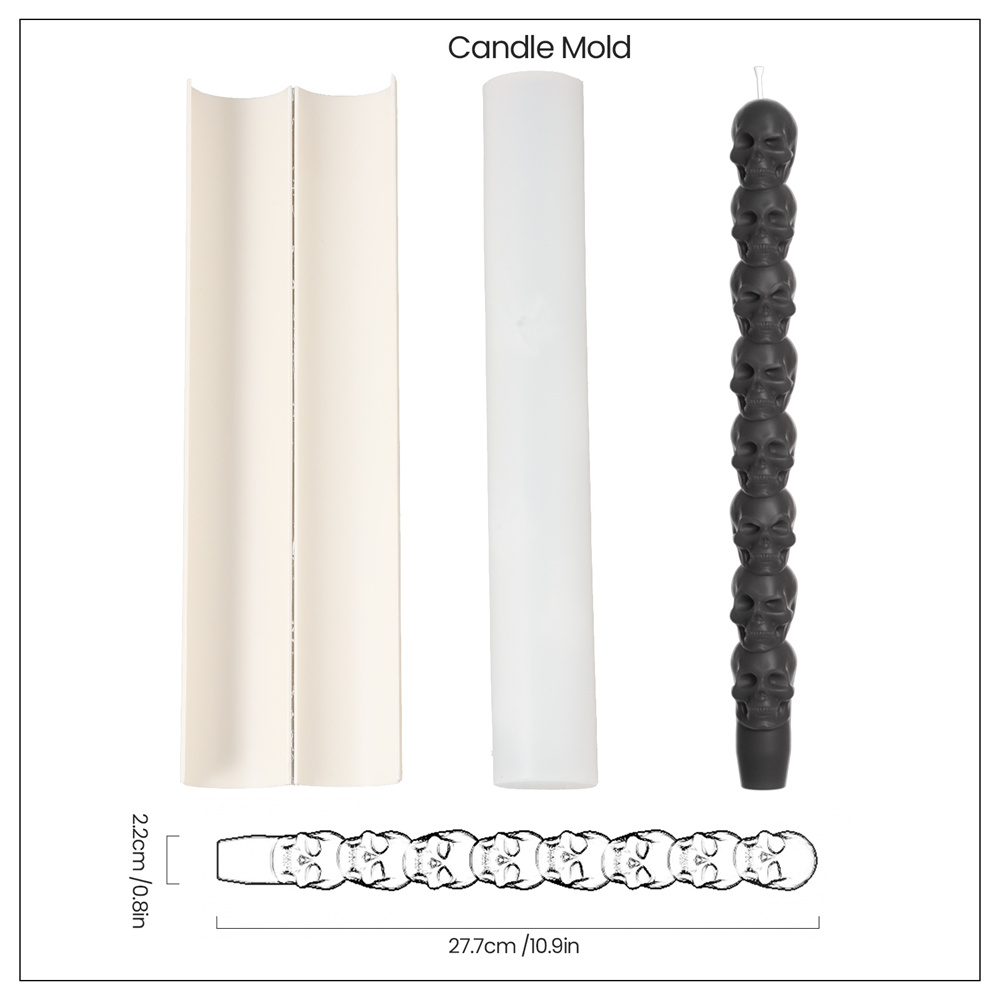 Spooky Stack Skull Silicone Ca - огляд і ціна Candle X