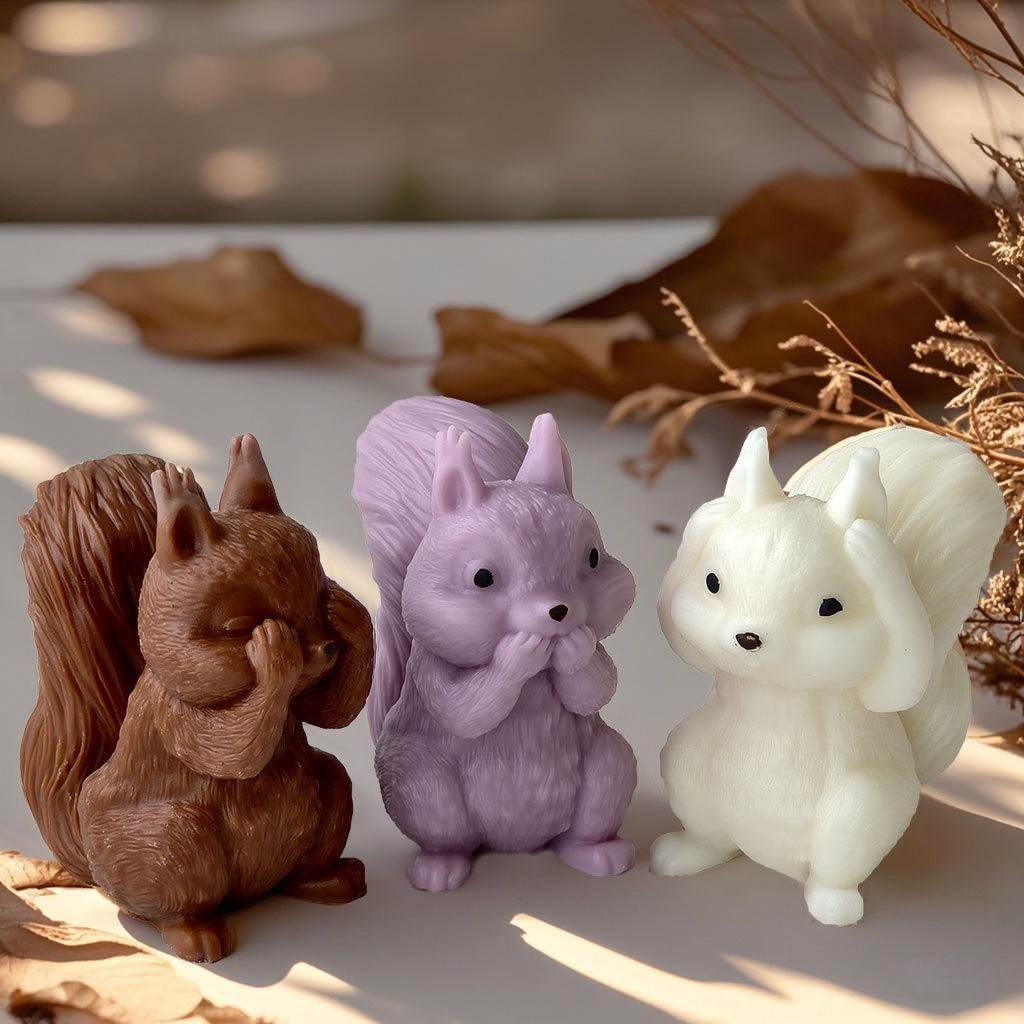 DIY Squirrel Silicone Candle M - огляд і ціна Candle Making Books For Beginners