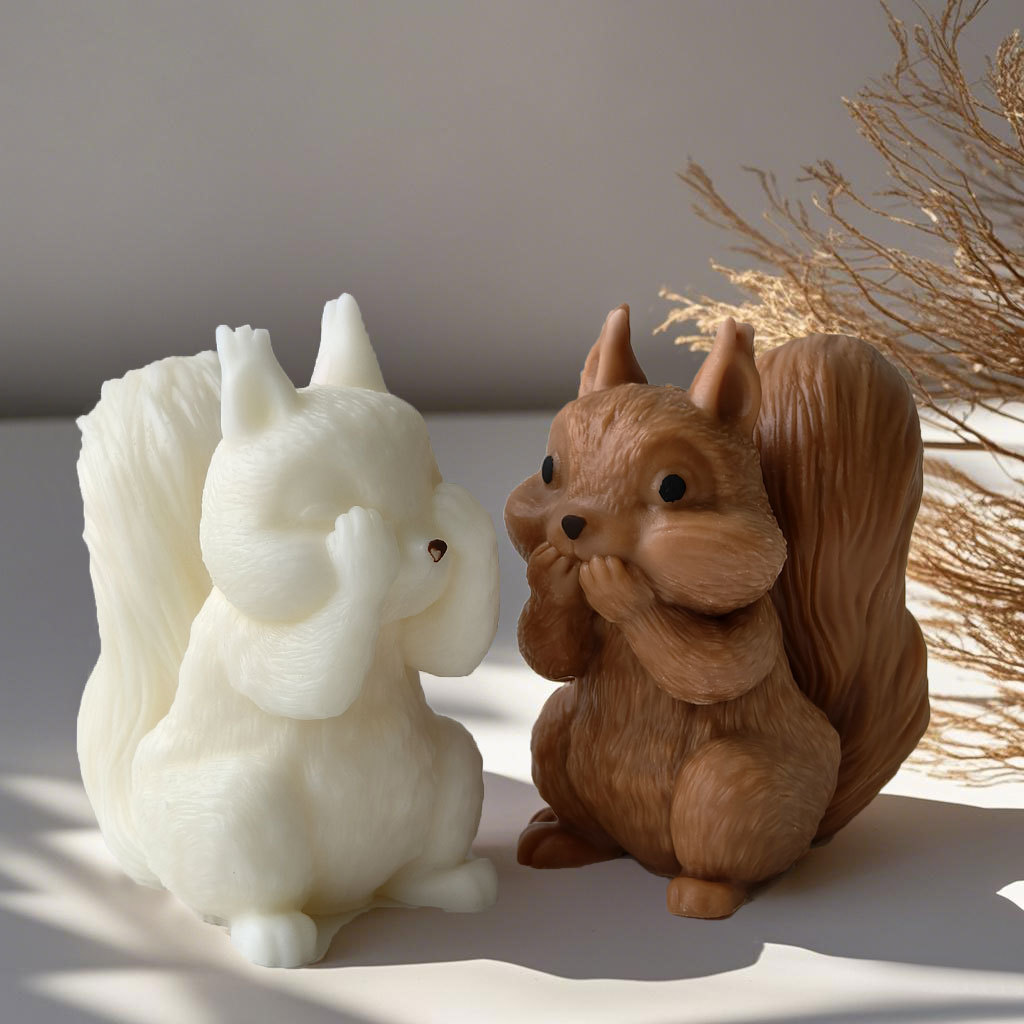 DIY Squirrel Silicone Candle M - огляд і ціна Candle Making Books For Beginners