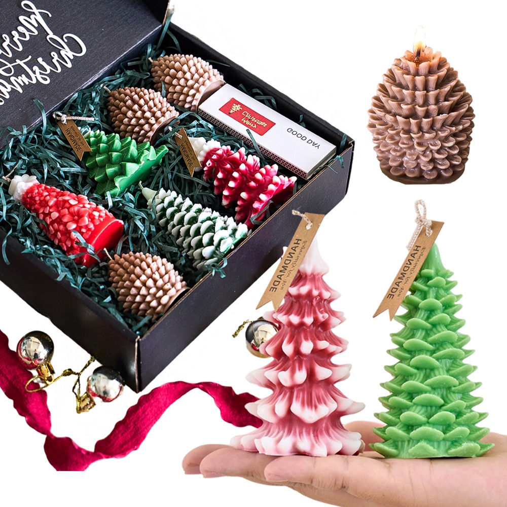 DIY Christmas Tree Silicone Ca - огляд і ціна Xmas Candle Making