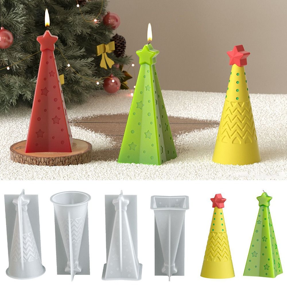 New Silicone Christmas Cone Ca - огляд і ціна Candle Making Kit Xmas