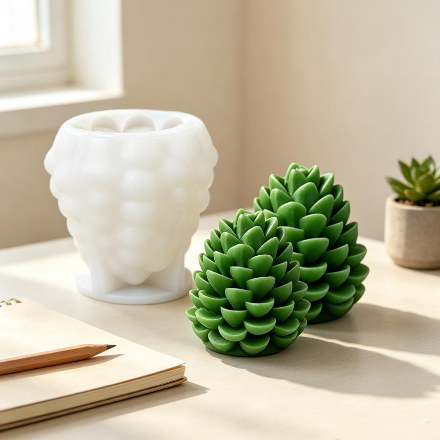 3D Pinecone Silicone Candle Mo - огляд і ціна Candle Making Books For Beginners