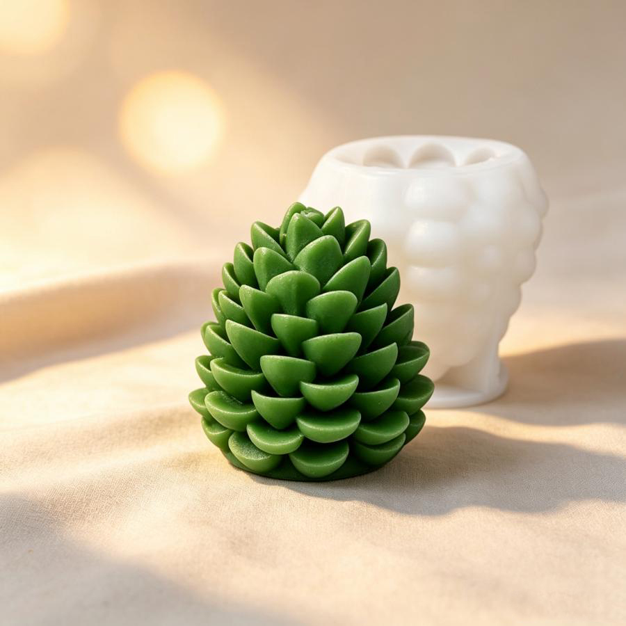 3D Pinecone Silicone Candle Mo - огляд і ціна Candle Making Books For Beginners