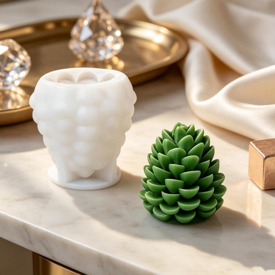 3D Pinecone Silicone Candle Mo - огляд і ціна Candle Making Books For Beginners