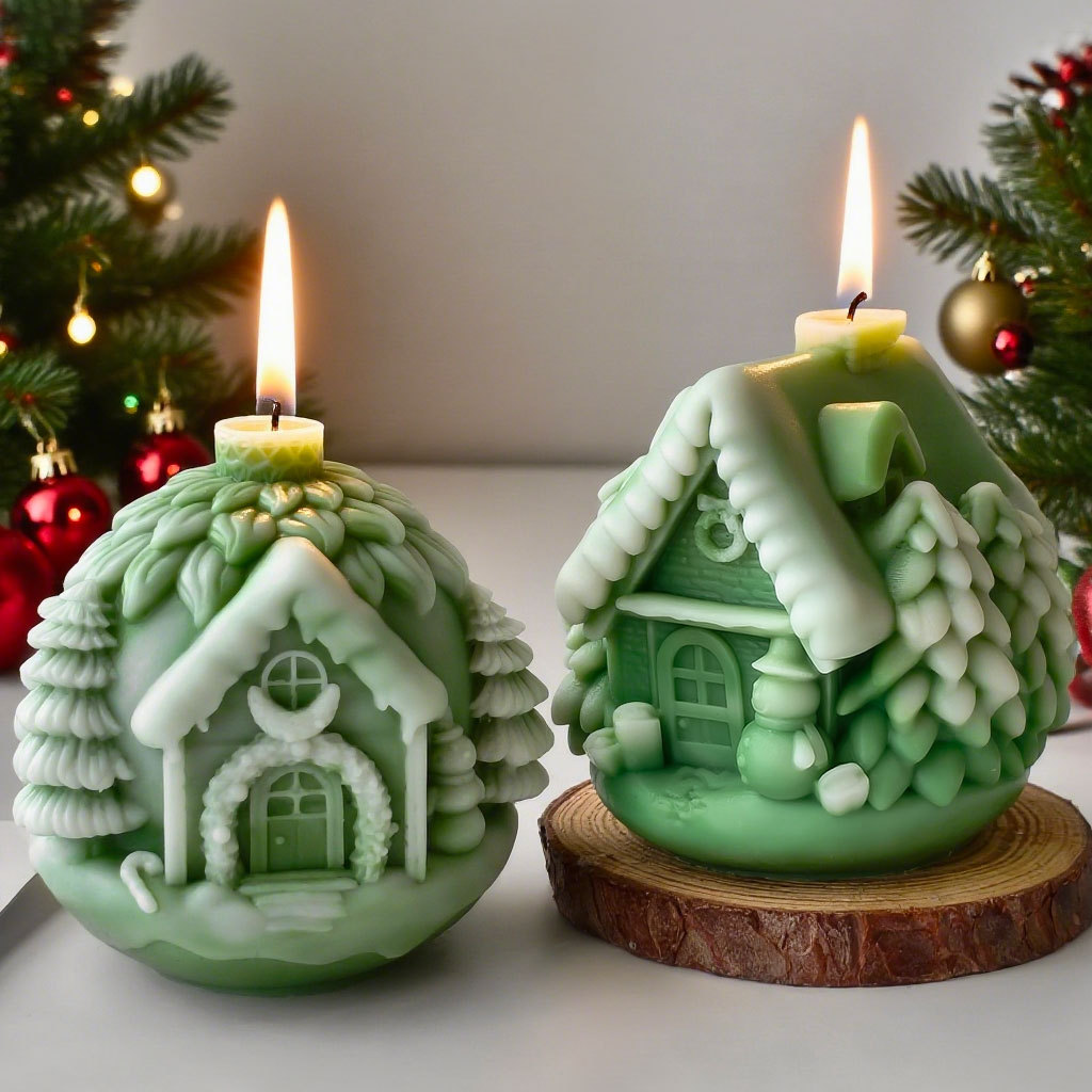 DIY Christmas Tree House Silic - огляд і ціна Candle Making Books For Beginners