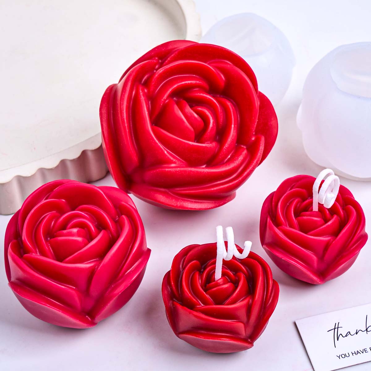 3D Flower Shape Silicone Candl - огляд і ціна Candle Making Books For Beginners