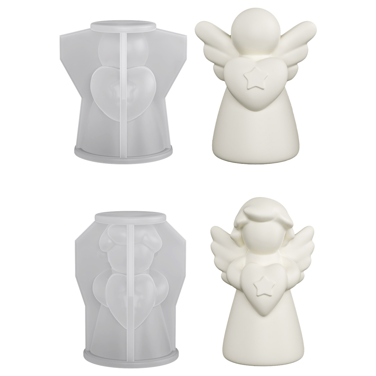 3D Wings Cute Angel Statue Dec - огляд і ціна Candle Making Books For Beginners