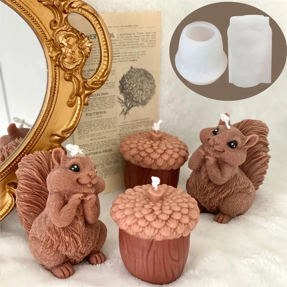 Cute Squirrel Candle Silicone  - огляд і ціна Candle Making Books For Beginners
