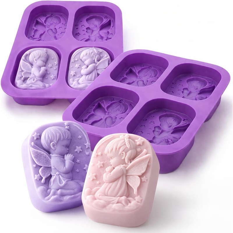 Angel Silicone Mold For Soap M - огляд і ціна Candle Making Bath
