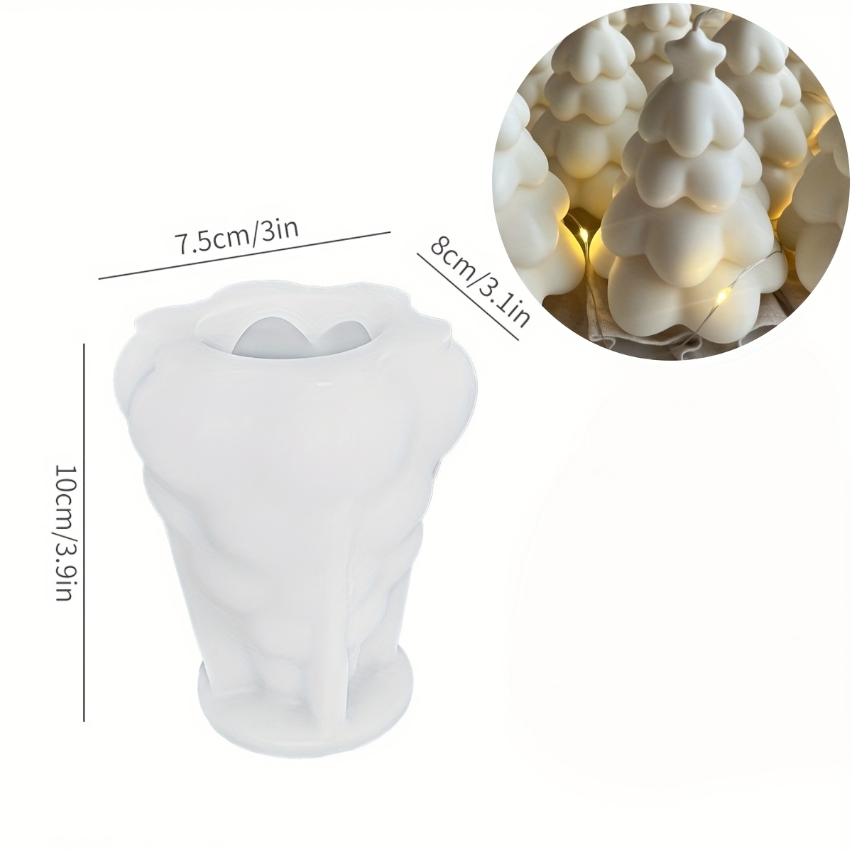3D Christmas tree candle mold  - огляд і ціна Candle Making Books For Beginners