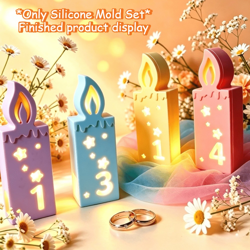 Silicone Number Candle Molds K - огляд і ціна Candle Making Kit Xmas