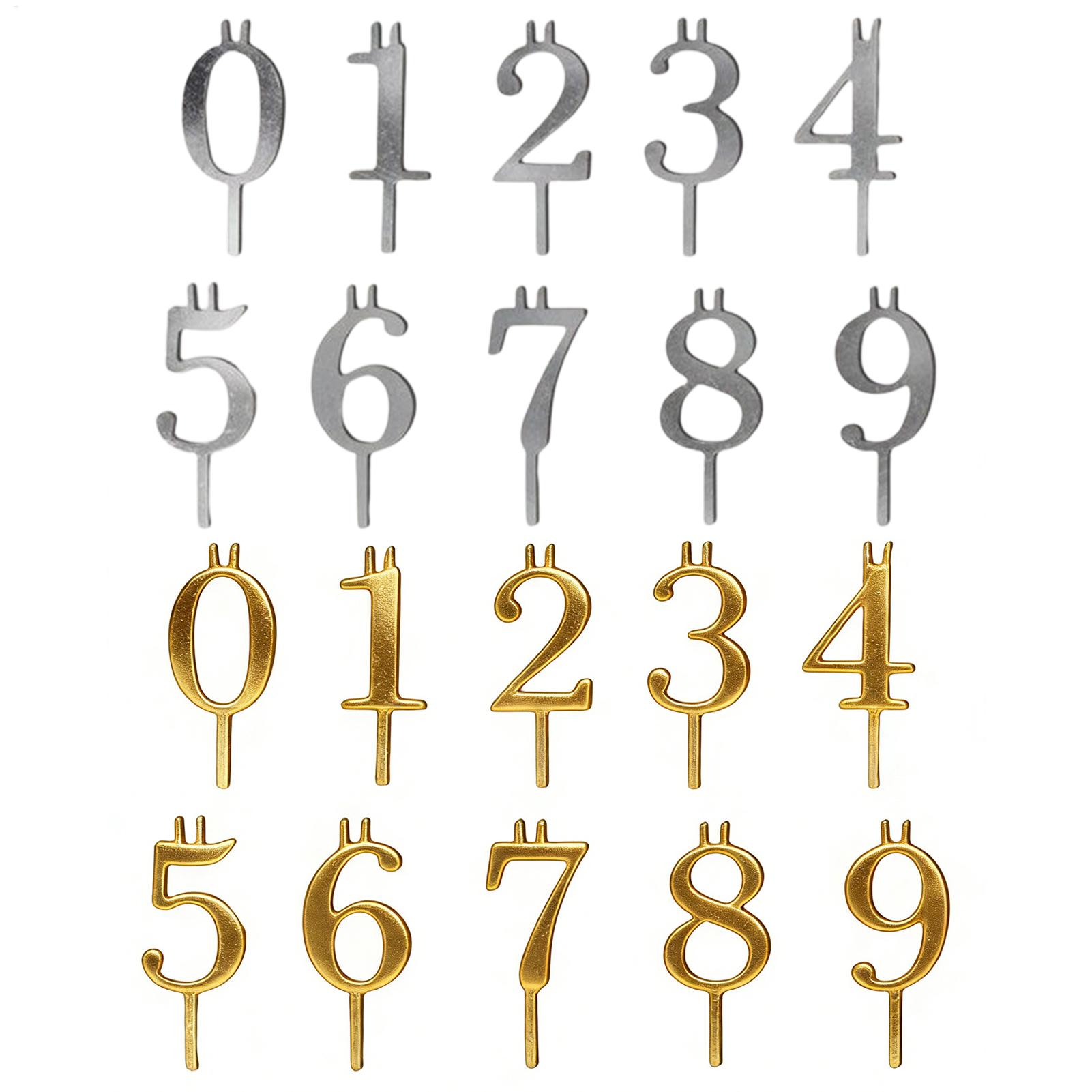 10pcs 0-9 Number Cake Toppers  - огляд і ціна Candle Making Tutorial